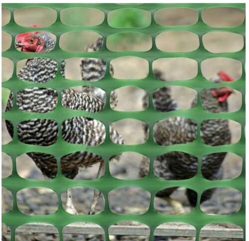 4' x 100' Mesh Snow Fence Barrier Garden Animal Netting Fence Roll Poultry Deer - Picture 7 of 7