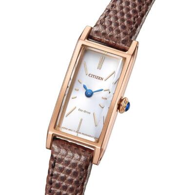 CITIZEN Kii: EG7044-06A Eco-Drive Solar Watch Brown Leather Band