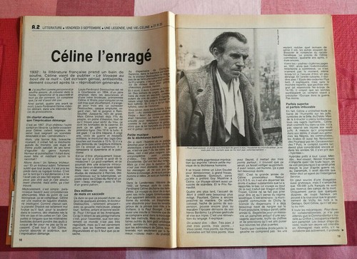 TELERAMA N°1389 DE 1976 LOUIS FERDINAND CELINE L'ENRAGE - Picture 2 of 3