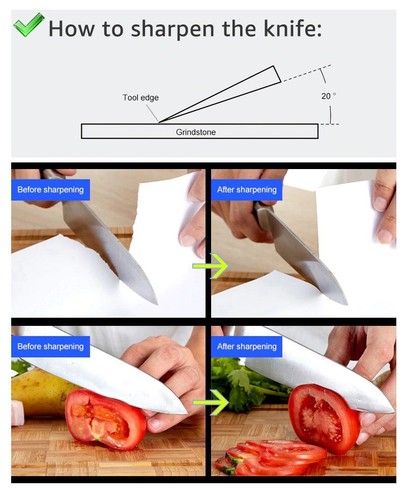 5 PCS Set Diamond Knife Sharpening Stone Grit Kit Grindstone With Angle Guide - Picture 2 of 7