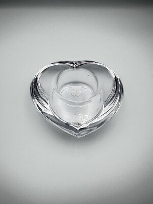 Orrefors Amour Herz Windlicht Designed by Lars Hellsten