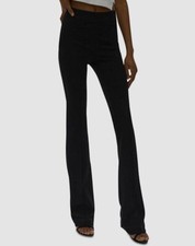  370 Helmut Lang Women's Black Luxe Ponte Bootcut Pants Size 0
