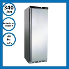 Tiefkühlschrank Gefrierschrank Edelstahl Gastronomie Lager 340 Liter