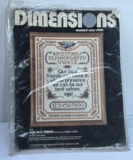 Dimensions Cross Stitch Kit Our Best Friends Sampler 3020 1980 11X14 Incomplete