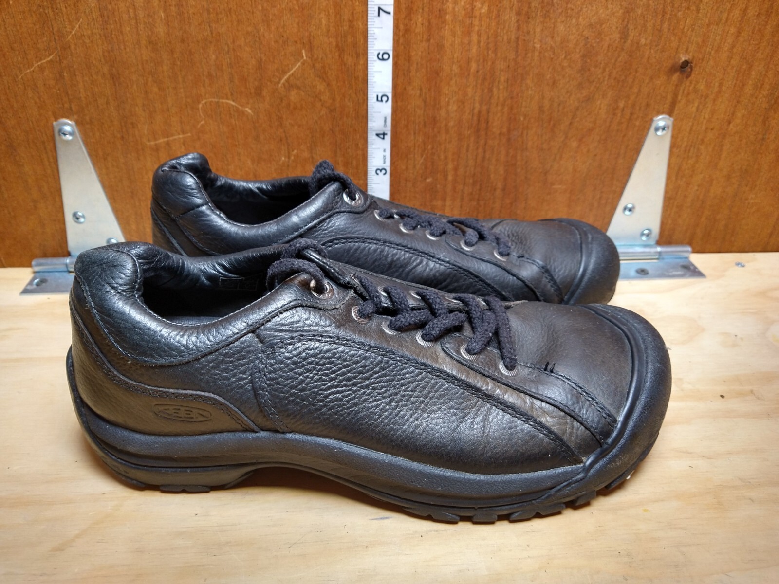 Scarpe da donna KEEN Briggs II 5365 in pelle trail escursionismo passeggio pelle nera taglia 10 5