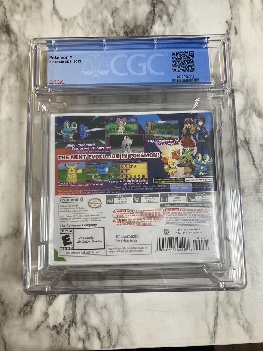Pokemon Y Nintendo 3ds CGC Graded 9.6 A+ Sealed Complete