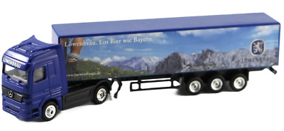 Löwenbräu Mercedes Benz Actros LKW Modell 1:87 Sattelzug Ein Bier wie Bayern