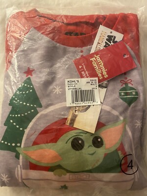 STAR WARS TODDLER CHRISTMAS MANDALORIAN PJS PAJAMA SET SZ 100  AUTHENTIC
