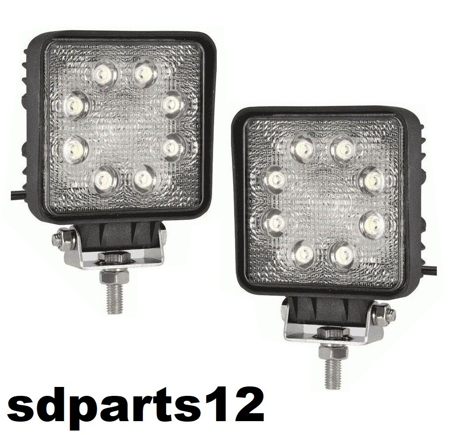 2 Projecteurs LED Rectangulaires 12V 24V pour Camion et 4x4 Tout-Terrain