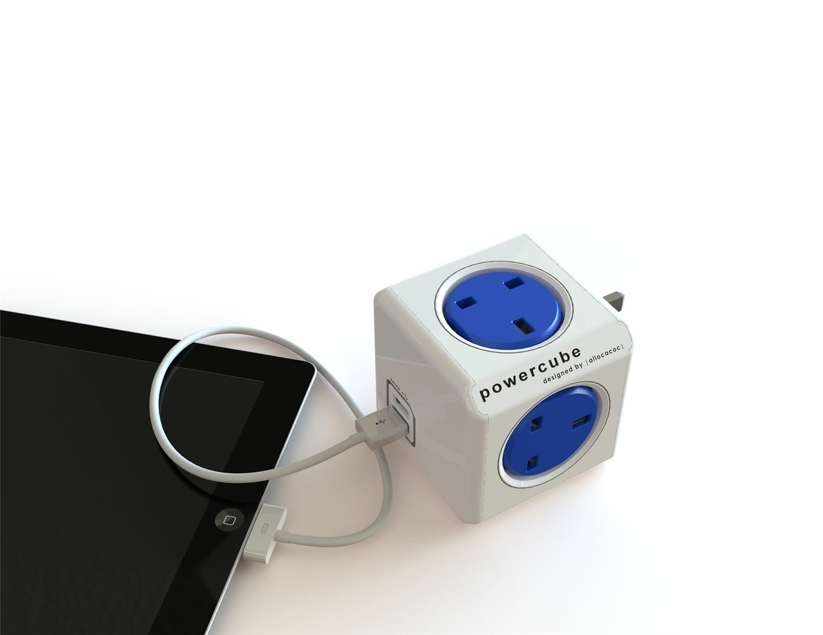 USB wall socket 4way+2USB Socket Outlet - Allocacoc PowerCube | eBay
