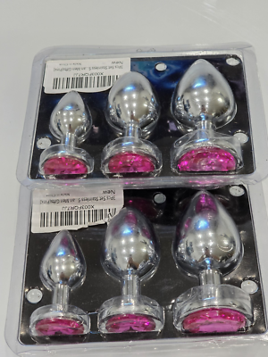 STAINLESS STEEL ANAL BUTT PLUG SEX TOY WOMAN/MEN COUPLE GIFT LOT OF 2 | eBay