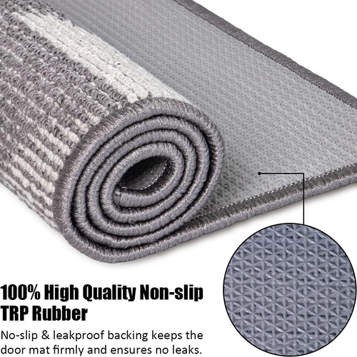 Indoor Doormat 24"X 36", Absorbent Front Back Door Mat Floor Mats, Rubber Backin - 第 5/12 張圖片