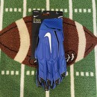Nike D Tack 6.0 Lineman Football Gloves Royal Blue/White DX4490-416 Men’s Sz M