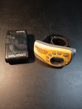 Sony Walkman Lot Both Work But The Black One Has Cosmetic Damage.