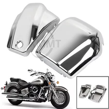 Chrome Battery Side Covers For Yamaha Dragstar Vstar XVS1100 Classic 1999-2011