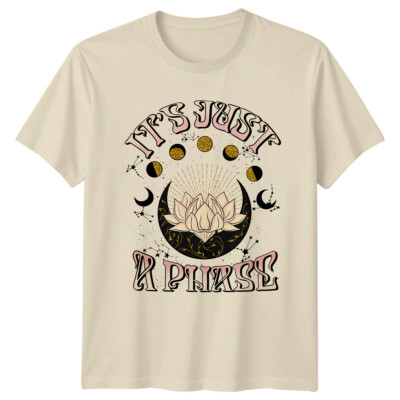 It's Just A Phase Lotus Moon Celestial Magic T-Shirt
