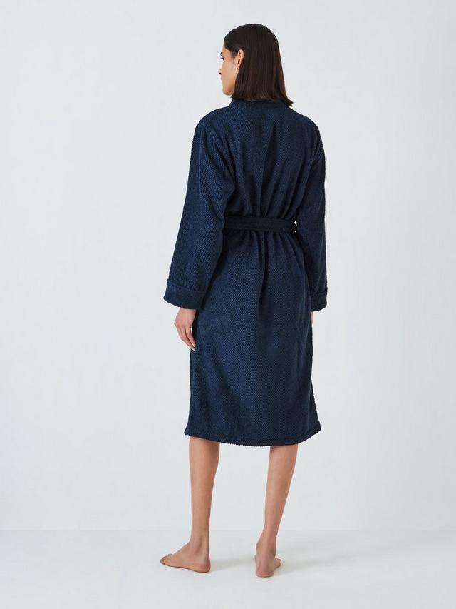 BNWT John Lewis Popcorn Cotton Unisex Bath Robe - Night Sky Size: S-M RRP: £50 image 4