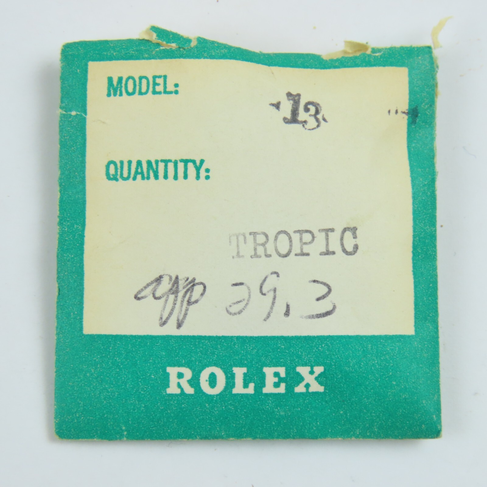 Rolex Men’s CRY 13 Rolex Tropic 13 Packaged Wristwatch Crystal eBay