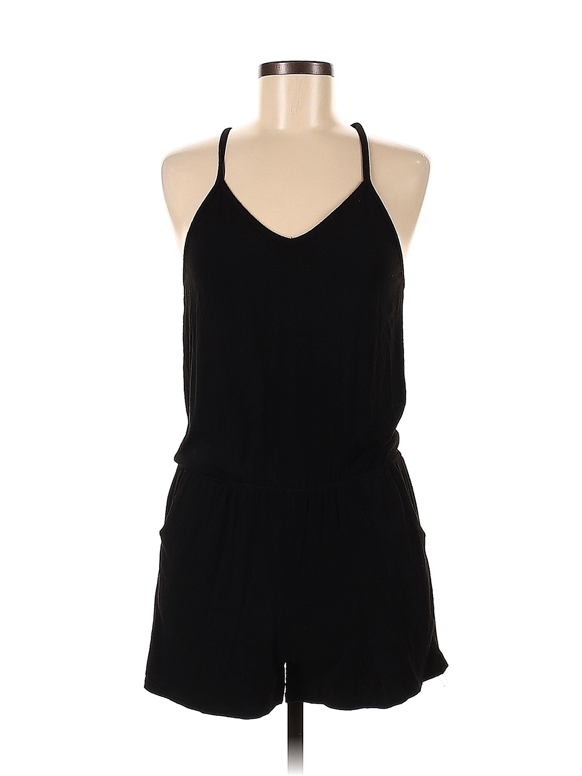 Brandy Melville Women Black Romper One Size eBay