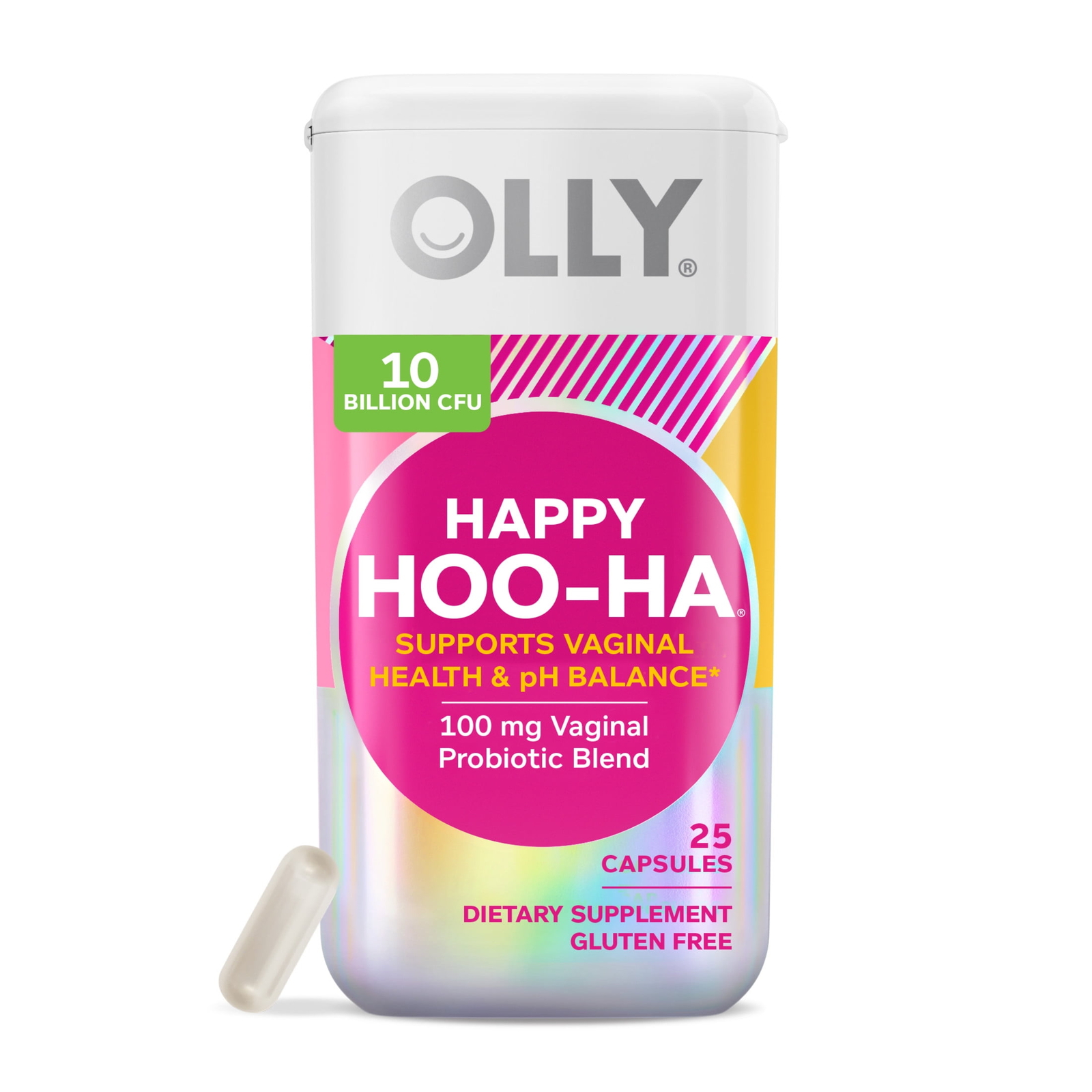 Happy Hoo-Ha, Women's Probiotic,Capsule Supplement, Vaginal Health, 25 Ct