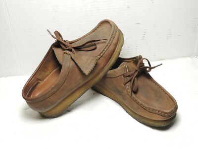 Clarks Originals Wallabee Womens Brown Nubuck Leather Crepe 