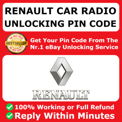  Renault Unlock Pin Code KEY Decode Megane Scenic Laguna Clio Master Kangoo 