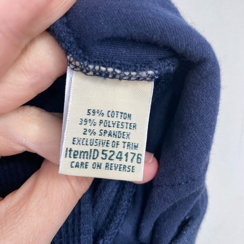 LL Bean Soft Waffle Sleep Pants Womens 3X Navy Thermal Pajama Pull On Wide Leg - Picture 6 of 10