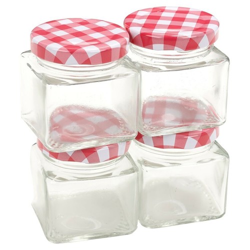5cm Height Clear Glass Storage Mini Jar Container With Twisted Airtight Lid - Picture 2 of 7
