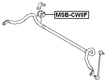 Buje estabilizador delantero para MITSUBISHI OUTLANDER CW# 2006-2012 D22 OEM 4056A079 Foto 2 de 3
