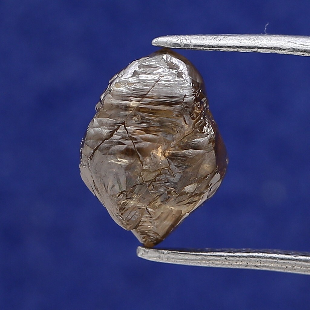 BIG ROUGH DIAMOND 2.77TCW BROWN SPARKLING NATURAL POLYHEDRON SHAPE FOR ...