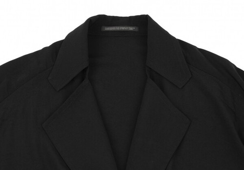 B Yohji Yamamoto FEMME Acetate Poly Toggle Button Shirt Coat Size 2(K-132941) - Picture 4 of 12