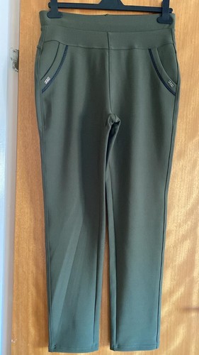 Ladies Coloured Elasticated Pocket Leggings/Trousers By Yu & Me - Picture 4 of 5