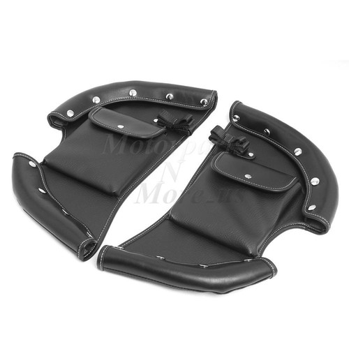 Black Lower Chap Leg Warmer Wind Deflector for Indian Chief Chieftain