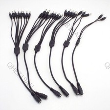 1 Female to 2 3 4 5 8 Male DC Power Splitter Cable for CCTV Security Camera 26H