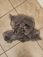 Pottery Barn Fishermans Net table runner table throw Nautical Overlay Coastal 