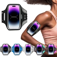 Running Armband Sports Cell Phone Holder Fitness Case Exercise Wallet Pouch Key