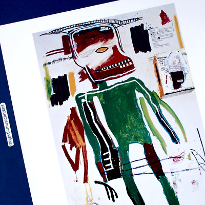 JEAN-MICHEL BASQUIAT ESTATE KEITH HARING BASQUIAT ORIGINAL EXHIBITION POSTER 