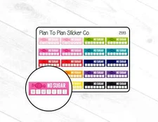 2593~~No Sugar Tracker Planner Stickers.