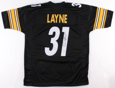 Justin Layne Signed Pittsburgh Steelers Jersey (TSE Hologram) 2019