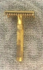  VINTAGE GILLETTE RAZOR GOLD 1920'S   95A