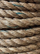 7/8" x 100 feet Twisted Manila Rope 3 Strand Natural Fiber Rope