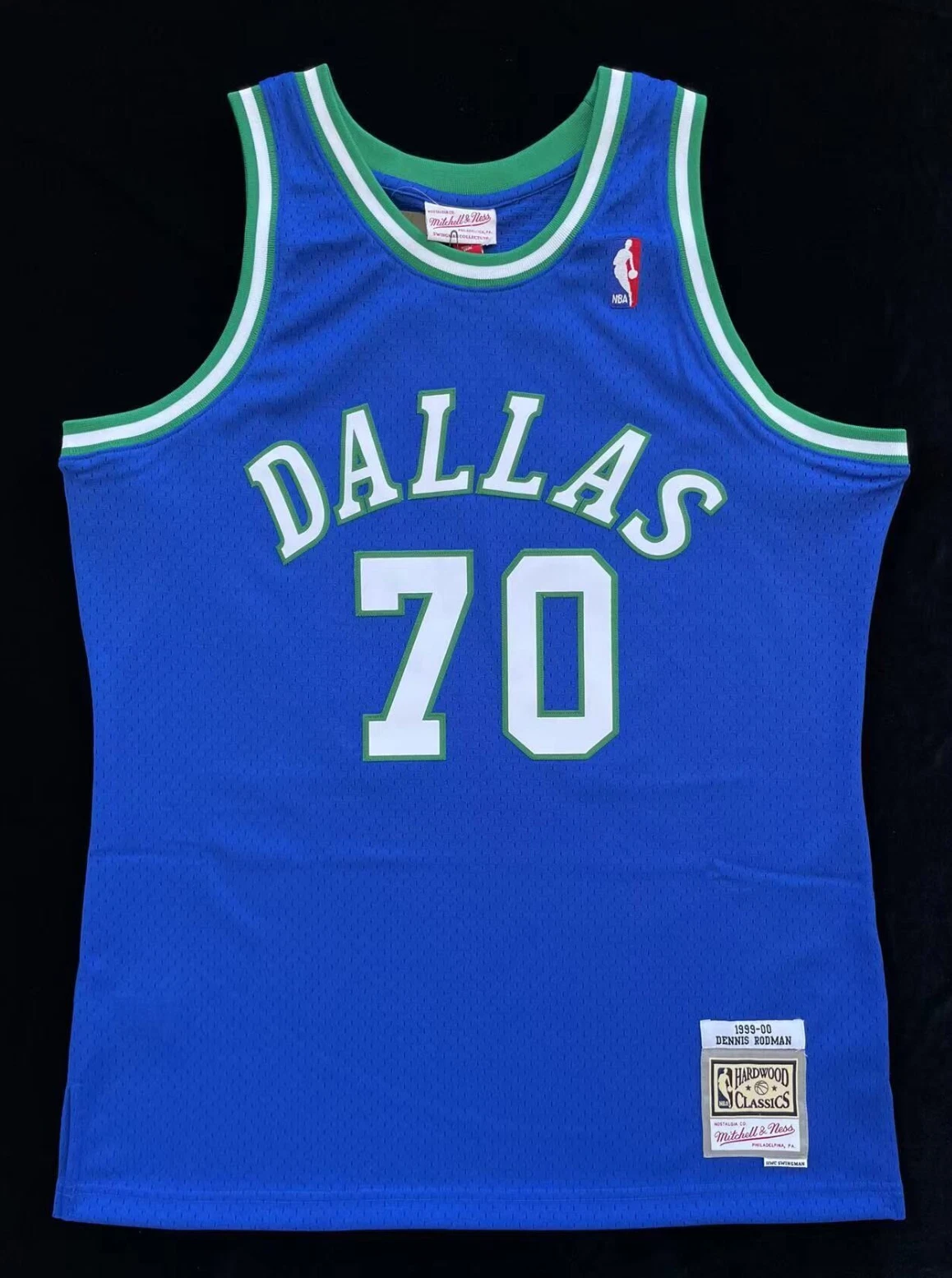 100% Authentic Dennis Rodman Dallas Mavericks 1999-00 Swingman Jersey Throwback - product detail image 1