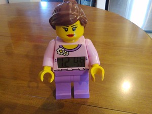 lego minifigure alarm clock