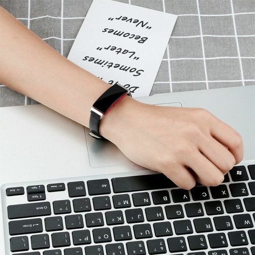 Luxury Metal/Leather Wristband Strap Replacement For Fitbit Inspire 2/Inspire HR - Picture 84 of 115
