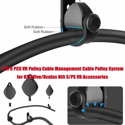 VR Pulley Cable Management Cable Pulley System for HTC Vive/Oculus Rift S/PS VR