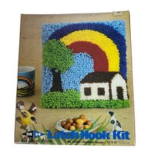 Vintage MH Latch Hook Kit Rainbow House 12" x 12" 12033 