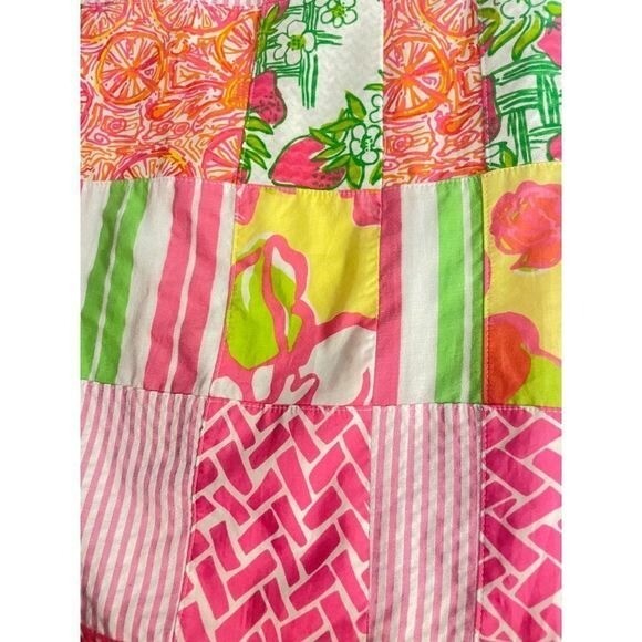 Lilly Pulitzer Bowen Patch Strapless strawberry D… - image 5