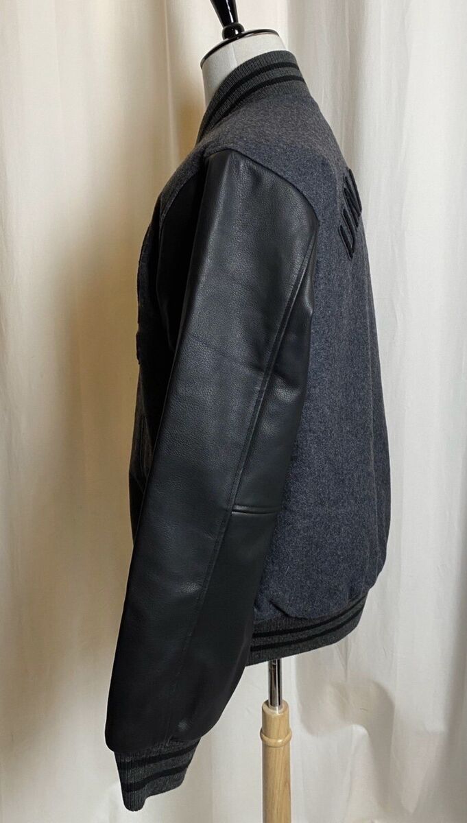 A Bathing Ape (Bape) X Undefeated Leather Varsity Jacket XXL A Bathing Ape (Bape) X Undefeated Leather Varsity Jacket XXL