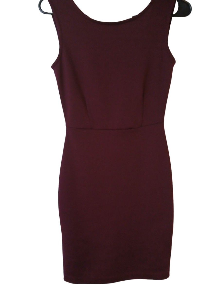 Forever 21 Maroon Bodycon Fitted Sleeveless Dress Small | eBay Forever 21 Maroon Bodycon Fitted Sleeveless Dress Small | eBay