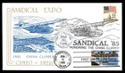 Mayfairstamps US FDC 1985 Transpacific Air Mail China Clipper Sandical Expo Firs